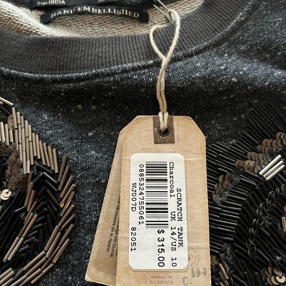 NWT all Saints beaded vest - Picture 2 of 2